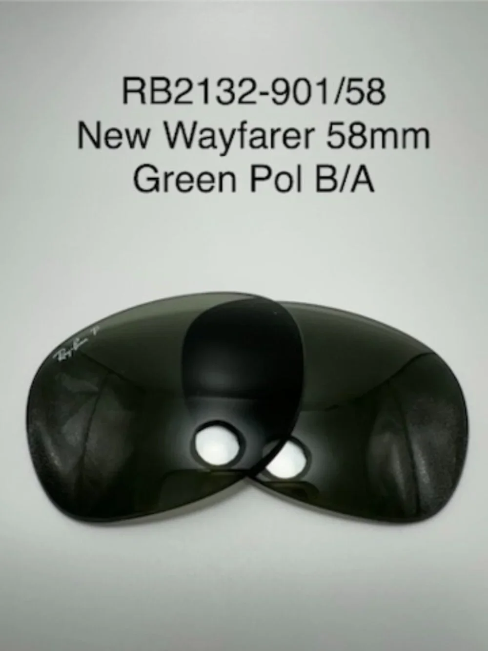 Replacement Lenses for Ray-Ban RB2132 New Wayfarer Green Polarized 58mm